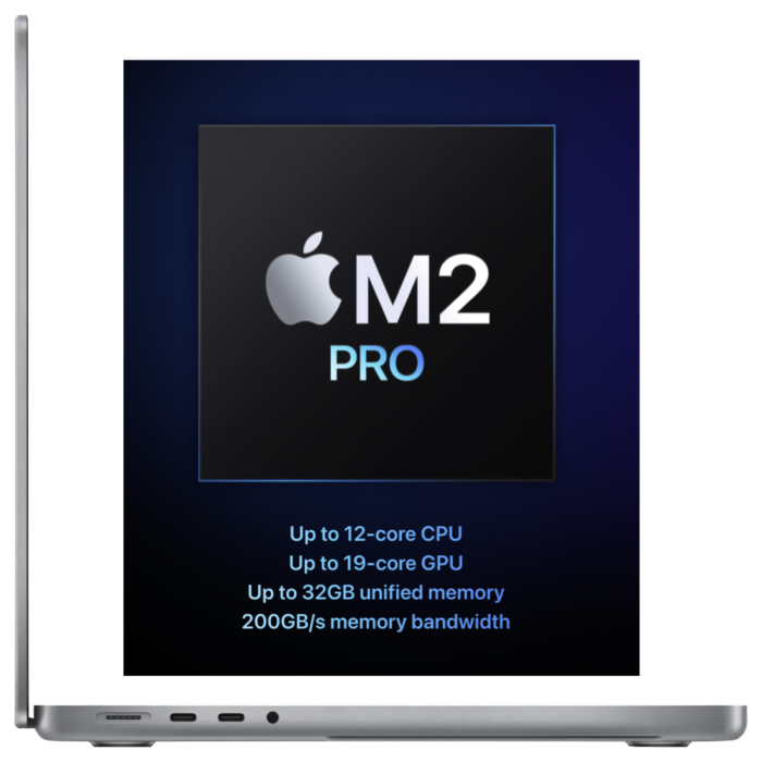 Apple MacBook Pro 16-inch M2 Pro | 12‑Core CPU and 19‑Core GPU | 16GB RAM | 1TB SSD | Space Grey - New