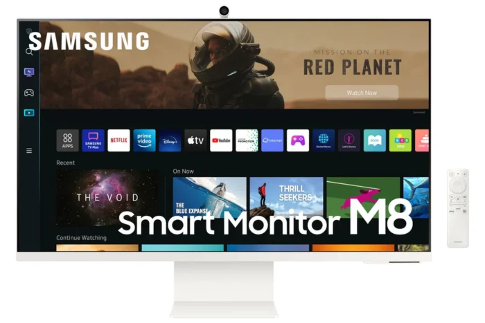 Samsung 3 inch M80C 4K USB-C Smart Monitor with Speakers & Remote