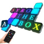 LinkedSparx The Box Kit 16pc Smart LED RGB Square Lights with Letter Slides