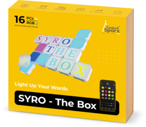 LinkedSparx The Box Kit 16pc Smart LED RGB Square Lights with Letter Slides