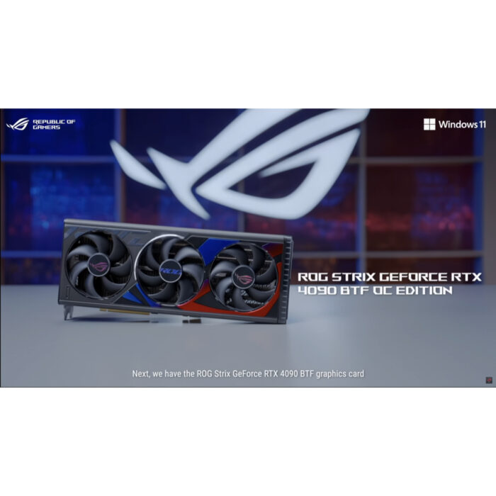 ASUS GeForce RTX 4090 ROG Strix BTF OC Edition ROG-STRIX-RTX4090-O24G-BTF-GAMING 24GB GDDR6X 384-bit PCIe 4.0 Desktop Graphics Card - New