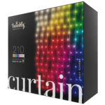 Twinkly | Curtain 210-LED Multicolor | 2.1M X 1.5M | Translucent Wire