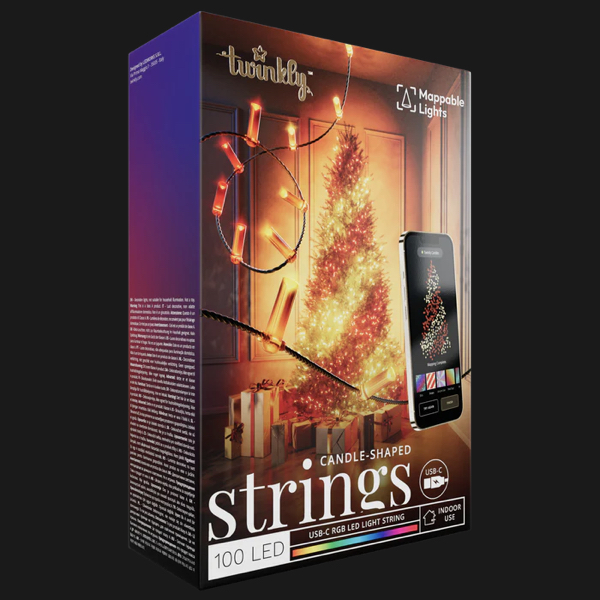 Twinkly Strings USB-C Candles 200-Led Clear Wire - New