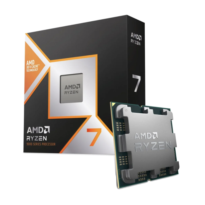 AMD Ryzen 7 9800X3D CPU - AMD Ryzen 7 8-Core Socket AM5 4.70GHz Processor - New - Image 1