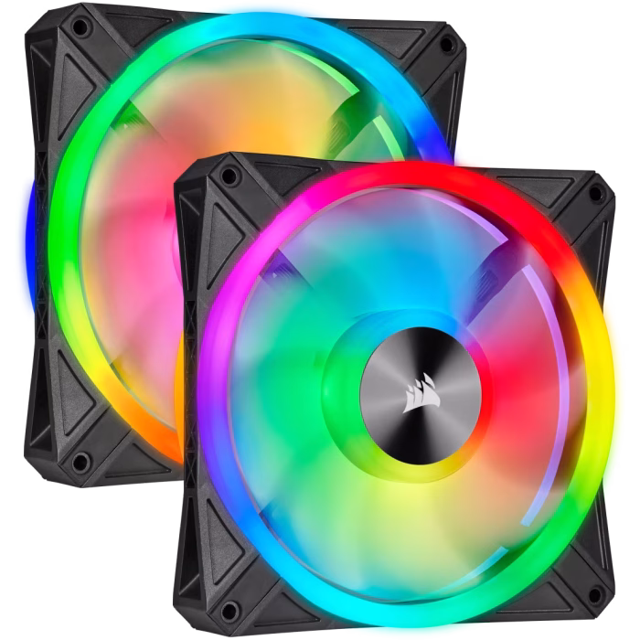 Corsair QL140 RGB 140mm Case Fan (2-Fan Pack) - New - Image 1