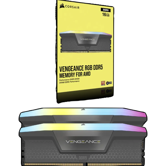 Corsair VENGEANCE® RGB 32GB (2x16GB) DDR5 DRAM 5200MT/s CL40 AMD EXPO & Intel XMP Memory Kit - New - Image 5