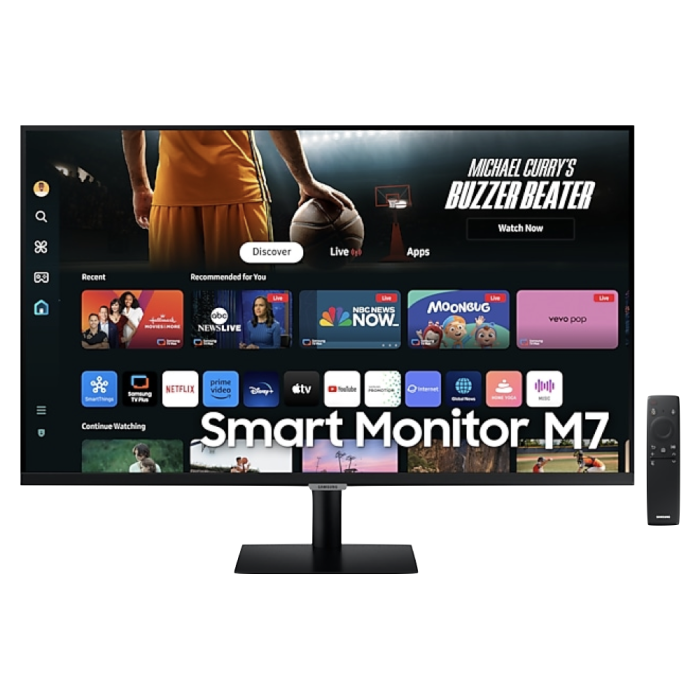 Samsung 32" Smart Monitor M70D UHD, USB-C with Speakers & Remote - New - Image 1
