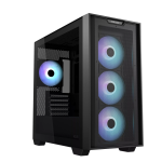 ASUS A21 PLUS TG Mesh Steel Black Micro-ATX Mid-Tower Desktop Chassis