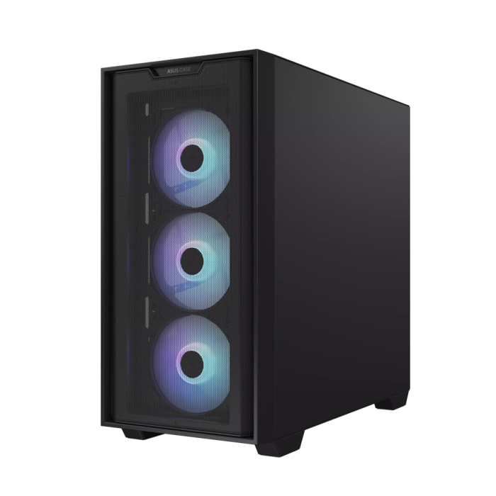 ASUS A21 PLUS TG Mesh Steel Black Micro-ATX Mid-Tower Desktop Chassis - Image 5