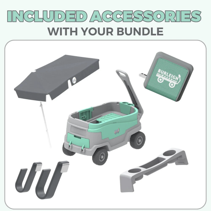 Burleigh Wagon Bundle | Including All Accessories  | Seafoam Green (Monday Madness) - Image 1