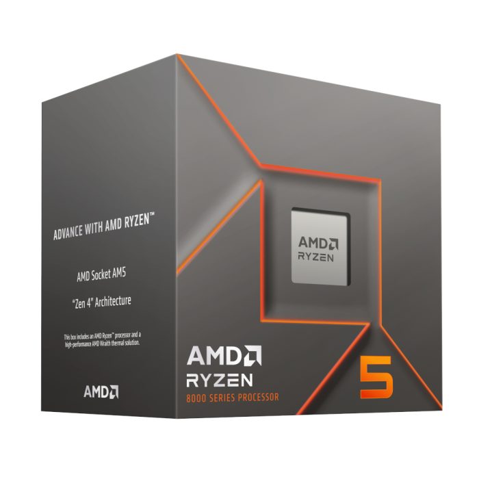 AMD Ryzen 5 8400F | 6-Core 4.2GHz | AM5 Socket | PCIe 4.0 | 65W TDP - New - Image 1