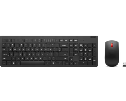 Lenovo Essential Wireless Combo | Keyboard & Mouse | 2.4GHz Wireless | Co-Pilot Button - New