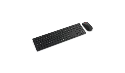 Lenovo Wireless Multi-Mode Pro Combo Keyboard and Mouse 6000 | Multi-Mode Wireless | Full-Size Keyboard | Ergonomic Mouse | Plug & Play - New