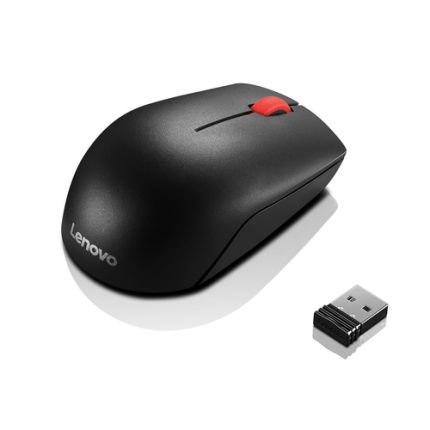 Lenovo Essential Compact Wireless Mouse | 2.4GHz Wireless | Compact Design | 1000 DPI | USB Nano Receiver - New