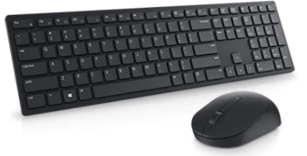Dell KM5221W Pro | Wireless Keyboard & Mouse Combo | QWERTY Layout | USB Receiver - New
