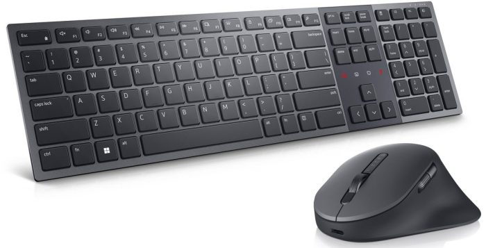 Dell KM900 Collaboration Keyboard & Mouse | Wireless | Backlit Keys | Smart Shortcuts | Ergonomic Design - New - Image 1