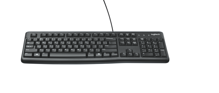 Logitech K120 | Full-Size Wired Keyboard | Quiet Low-Profile Keys | Spill-Resistant | USB Plug-and-Play - New - Image 1