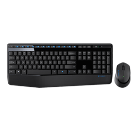 Logitech MK345 | Wireless Keyboard & Mouse Combo | Palm Rest | Spill-Resistant | Long Battery Life - New