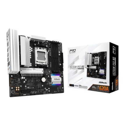 ASRock A620AM Pro RS | AMD AM5 Socket | DDR5 Up to 256GB | PCIe 4.0 | Micro ATX - New