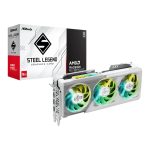 ASRock Radeon RX 9070 XT Steel Legend | 16GB GDDR6 | AMD RDNA 4 | PCIe 5.0 | Triple Fan – New