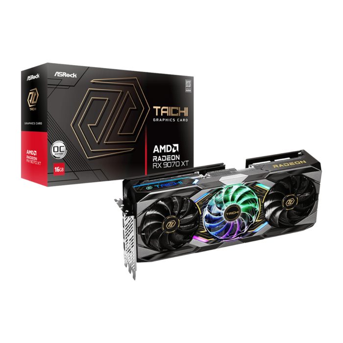 ASRock Radeon RX 9070 XT Taichi OC | 16GB GDDR6 | AMD RDNA 4 | Boost 3100MHz | PCIe 5.0 - New - Image 1