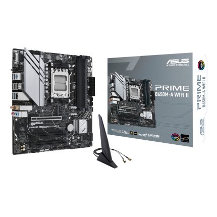 ASUS PRIME B650M-A WIFI II | AMD AM5 Socket | DDR5 Up to 7600+ MHz | Wi-Fi 6 & 2.5Gb LAN | Dual M.2 PCIe 5.0 – New