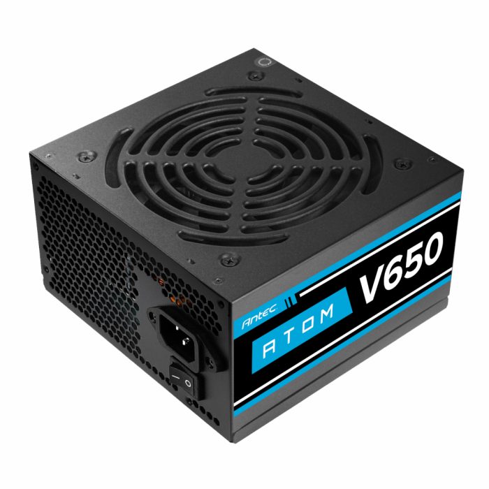 Antec Atom V650 | 650W ATX PSU | Non-Modular | 120mm Silent Fan | CircuitShield Protection - New - Image 1