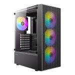 Antec AX27 RGB Elite | Mid Tower ATX | Tempered Glass | 4x RGB Fans | USB 3.0 – New