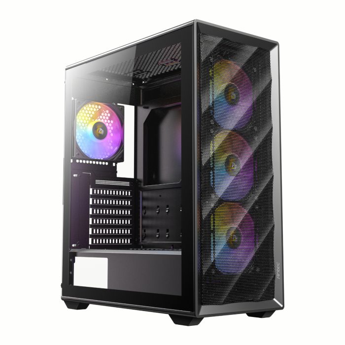 Antec AX85 ARGB | ATX Mid-Tower | 4x ARGB Fans | Tempered Glass Side Panel - New - Image 1