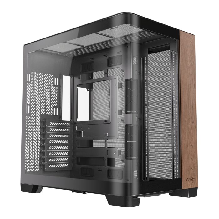 Antec C8 Curved Wood | Full Tower E-ATX | Tempered Glass Panel | Wood Texture Finish | Dual Chamber - New - Image 1