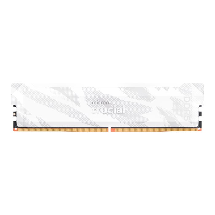 Crucial Pro | 16GB DDR5-6400MHz | CL32 | UDIMM | White OC Gaming Memory - New - Image 1