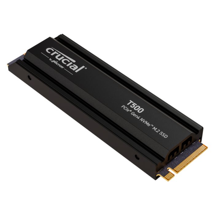 CT1000T500SSD5_wr_01 Crucial T500 | 1TB M.2 NVMe Gen4 | 7,300MB/s Read | 6,800MB/s Write | With Heatsink - New - Image 1