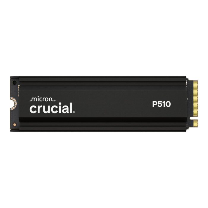 Crucial P510 | 2TB NVMe SSD | PCIe Gen5 x4 | 10,000MB/s Read | M.2 2280 with Heatsink - New - Image 1