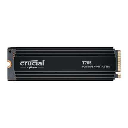 Crucial T705 | 4TB M.2 NVMe | PCIe Gen 5.0 | 14,100MB/s Read | Aluminium & Copper Heatsink - New