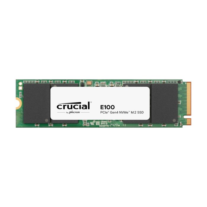 Crucial E100 | 1TB NVMe SSD | PCIe Gen4 x4 | 5,000 MB/s Read | M.2 2280 - New - Image 1