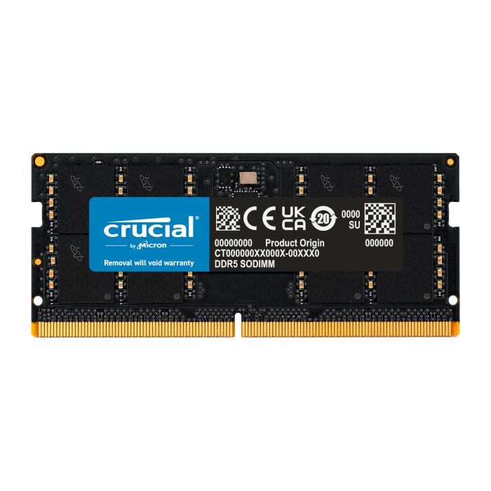 Crucial 64GB DDR5 SODIMM | 5600MHz | CL46 | 1.1V | Notebook Memory - New - Image 1