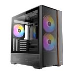 Antec FLUX Rear ARGB | ATX Mid Tower | 5-Fan ARGB Setup | Tempered Glass Side Panel – New