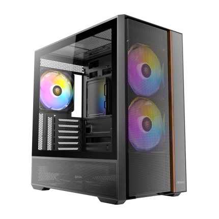 Antec FLUX Rear ARGB | ATX Mid Tower | 5-Fan ARGB Setup | Tempered Glass Side Panel – New