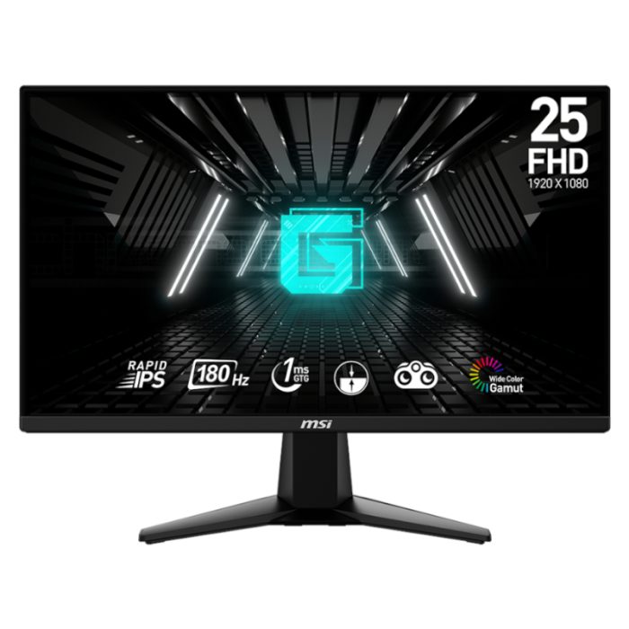 MSI G255F | 24.5-inch FHD 180Hz | Rapid IPS 1ms | Adaptive Sync | HDMI & DisplayPort - New - Image 1