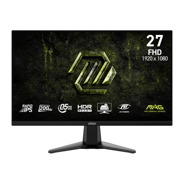 MSI MAG 275F E20 | 27-inch FHD Rapid IPS | 200Hz Refresh Rate | 0.5ms Response Time | 115% sRGB - New - Image 1