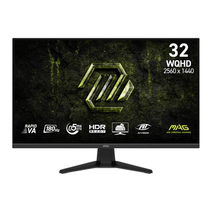 MSI MAG 325QF E18V | 32-inch WQHD 2560x1440 | 180Hz Rapid VA | 0.5ms Response | Adaptive-Sync - New - Image 1