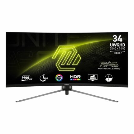 MSI MAG345CQR | 34-inch UWQHD Curved | VA 1ms | 180Hz | AMD FreeSync Premium - New