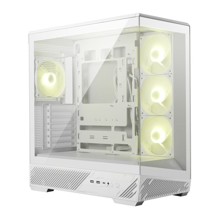 MSI MAG PANO 130R PZ | ATX Mid-Tower | Panoramic Tempered Glass | 4x ARGB Fans | 400mm GPU Support - New - Image 1