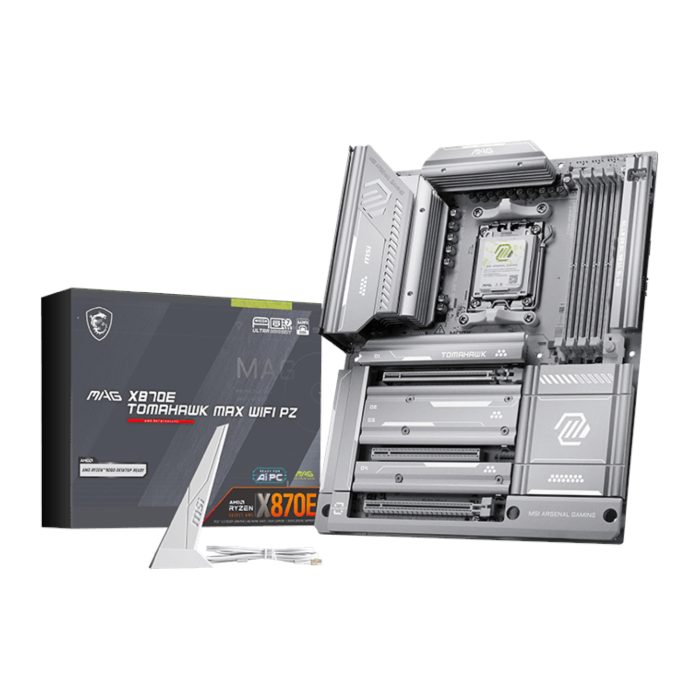 MSI MAG X870E TOMAHAWK MAX WIFI | AMD AM5 ATX | PCIe 5.0 | DDR5 Support | Wi-Fi 7 - New - Image 1