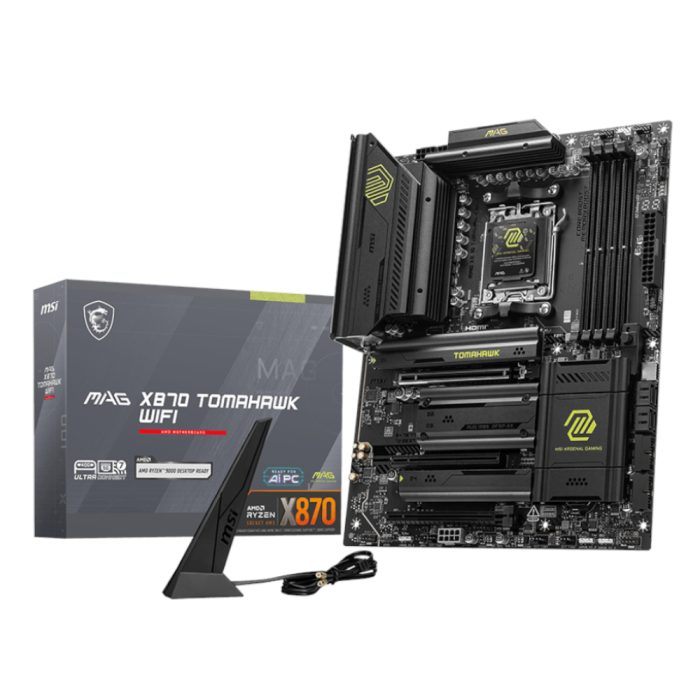MSI MAG X870 TOMAHAWK WIFI | AM5 Socket | AMD X870 Chipset | Wi-Fi 7 & 5G LAN | PCIe 5.0 ATX - New - Image 1