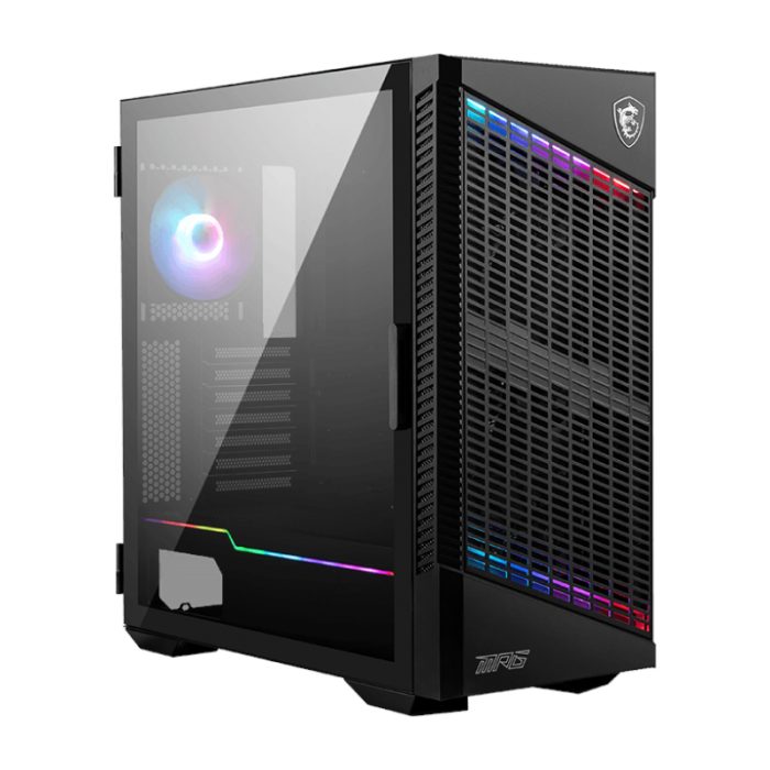 MSI MPG VELOX 100P Airflow | Mid Tower ATX | 4 Pre-Installed Fans | ARGB Lighting | 360mm Radiator Support - New - Image 1