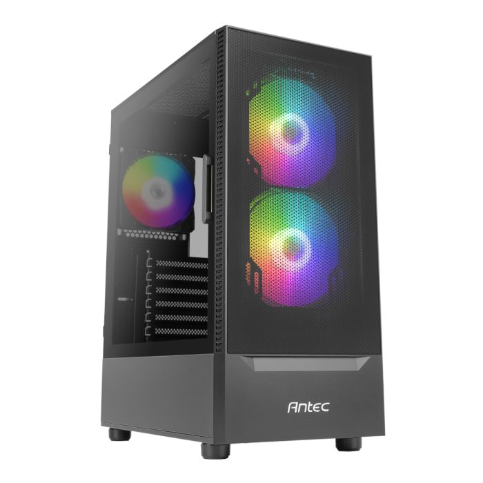 Antec NX410 V2 | ATX / Micro-ATX / ITX | ARGB Mid-Tower | Tempered Glass Side Panel - New - Image 1