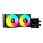 PCBuilder Blizzard Frost | 240mm AIO Liquid Cooler | Dual 120mm ARGB Fans | LCD Display | 280W TDP – New