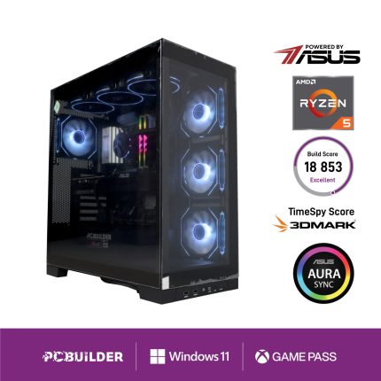 PCBuilder MAVERICK | AMD Ryzen 5 7600 | RTX 5070 12GB | 32GB DDR5 | 1TB NVMe SSD – New