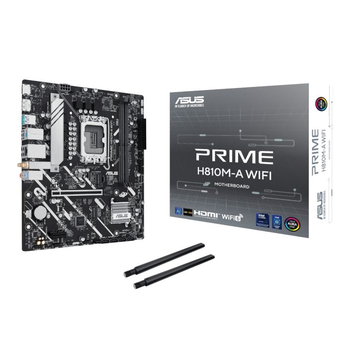 ASUS PRIME H810M-A WIFI | LGA1851 Micro ATX | Intel H810 Chipset | DDR5 128GB | PCIe 4.0 - New - Image 1